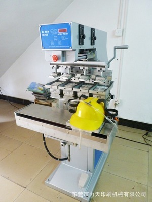 S4S四色穿梭印工作帽 高效移印解決方案與力天機械專業制造